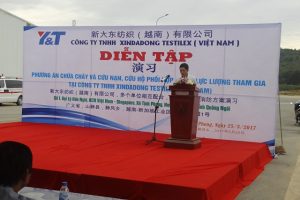 VSIP Quảng Ngãi tham gia diễn tập PCCC